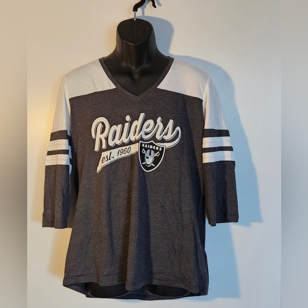 NFL RAIDERS RAGLAN WOMEN SHIRT